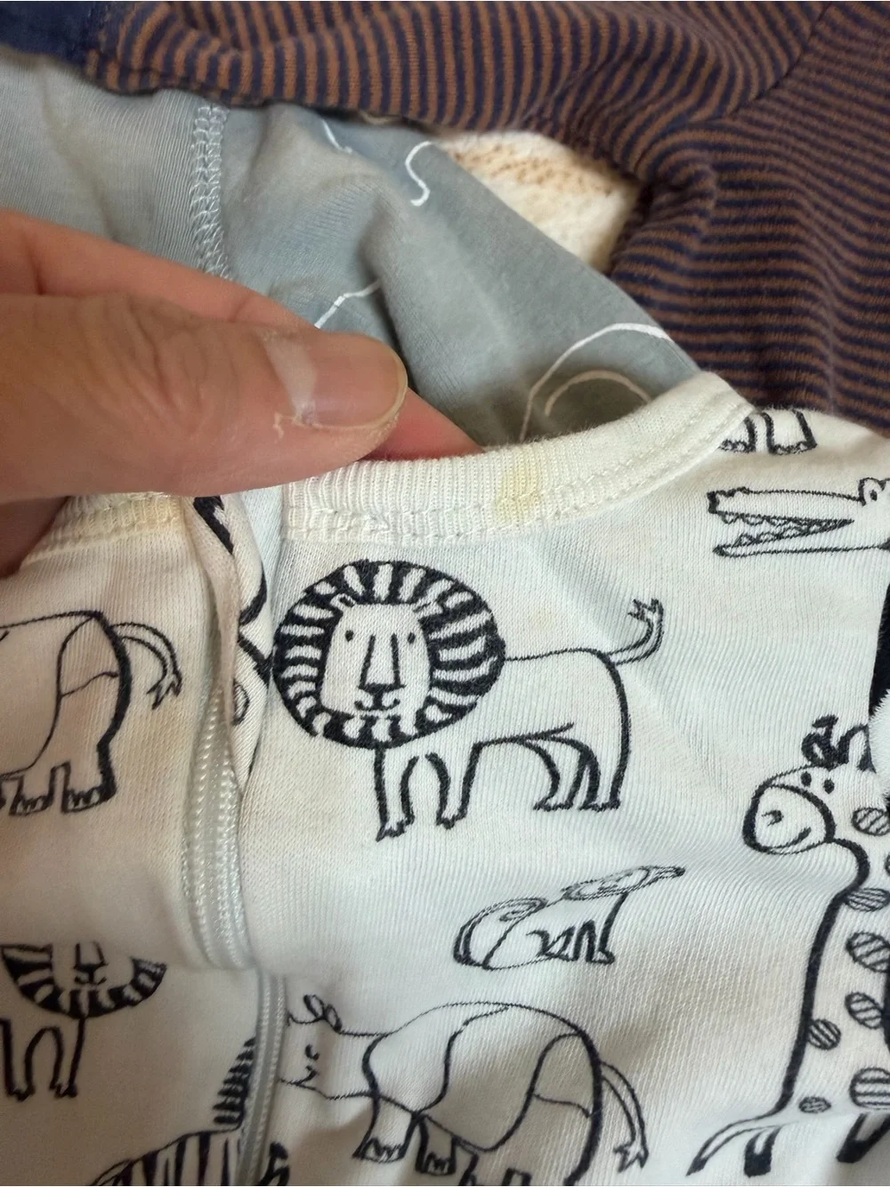 Assorted 0–3 Months Soft Long-Sleeve Baby Pajamas & Footies